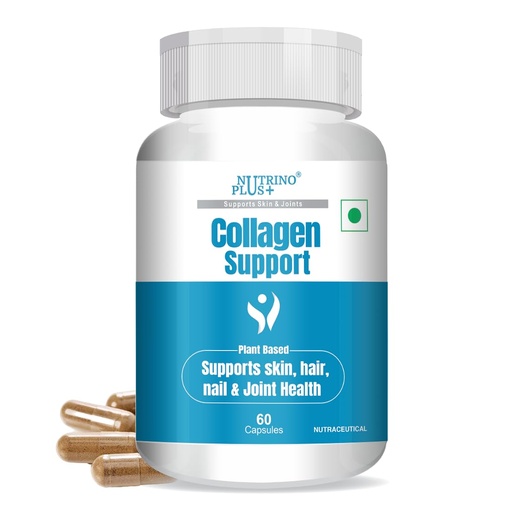 [BRSRMAQ5OUCQO2D4] 100% Veg Collagen Builder | Plant-Based Collagen Support for Skin & Hair | Formulated in USA | 60 Capsules