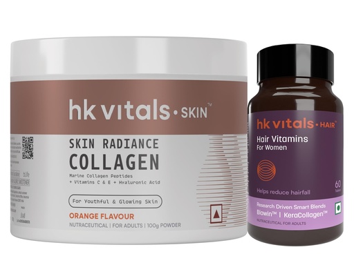 [BRSRGCAPPMPQOHI7] hk vitals Skin Radiance Marine Collagen Supplement, Orange 100g