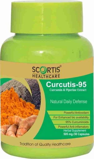 [BRSRMZA7CUJWM3Q7] SCORTIS HEALTH CARE Curcutis-95 Health Supplement, Pack of 1