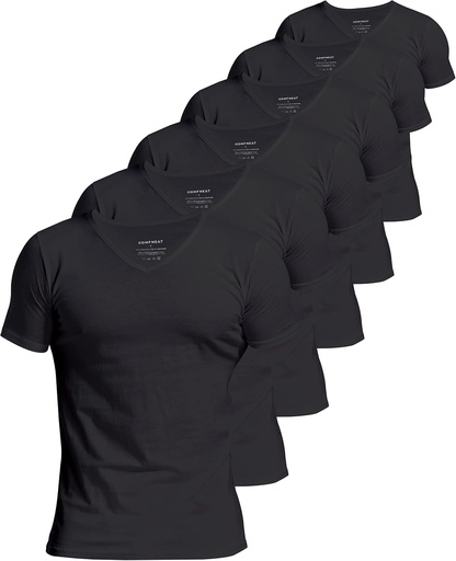 [BRSROGIHOIBGA3Y3] Udobne spodnje majice za moške 100 % bombažno spodnje perilo udobno V-Neck T-shirts (4-Pack/6-Pack)
