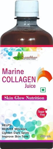 [BRSRYEI5CQHA2GT6] Sambhav Herbal Marine Collagen Juice 500 ml – Vitamin C & Hyaluronic Acid for Glowing Skin, Hair & Joint Support | Plant-Based Herbal Drink (n)