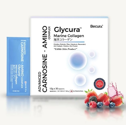[BRSRYGALOQBBUEY4] Glycura™ Marine Collagen Advanced Carnosine-Amino Complex, 360g