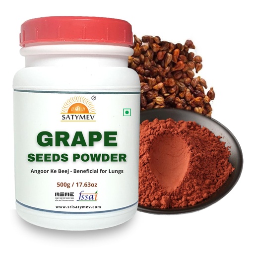 [BRSREYDQAUBRUCLL] SriSatymev Grape Seeds Powder 500g/17.63oz