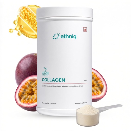 [BRSRE2T5OZ5QEELX] Ethniq Japanese Marine Collagen Peptides Powder, Hydrolyzed Type I, 450g