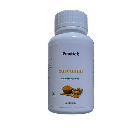[BRSROC3RCUAQIDYU] Curcumin capsules for Joint Support and Anti-Inflammatory Relief 60 veg capsules 500MG