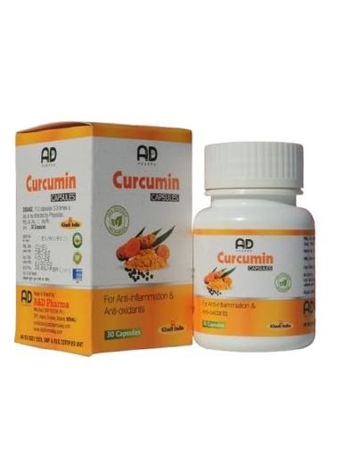 [BRSREBQ2OQBQ22DA] A & D PHARMA Curcumin Capsules.