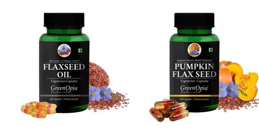 [BRSRYFQZPJ6RQDI4] Flax Seed Oil Pumpkin Wellness Daily Vitality |60 CAPSULES