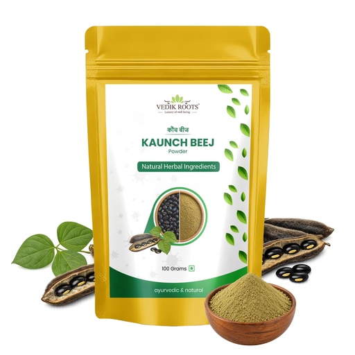 [BRSRMBI3DEBGYGQ7] Kaunch Beej | 100% Pure Mucuna Pruriens Seed Powder | Natural Herbal Powder | 100g