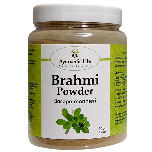 [BRSRMBTQAR4GOF3G] Brahmi Powder | for Memory & Brain Wellness Support - 200 Gm