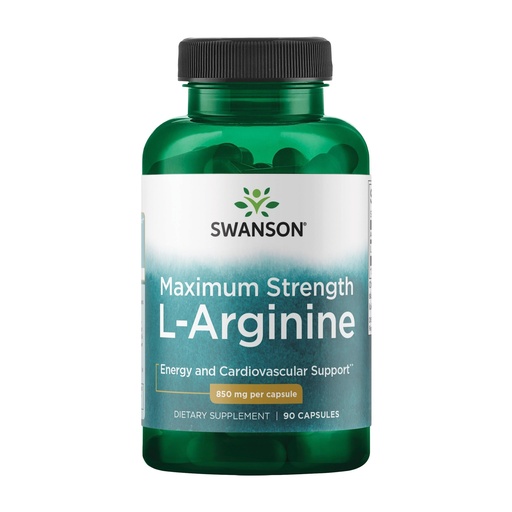 [BRSWGEANBZ4AODI4] Swanson Amino Acid Super-Strength L-Arginine 850 Milligrams 90 Capsules