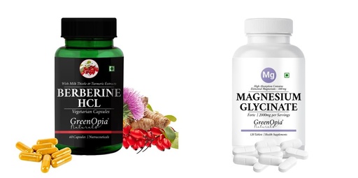 [BRSRYFQZOQPAAHT6] Berberine HCl Magnesium Glycinate Forte Tablets Wellness Daily Vitality |60 CAPSULES