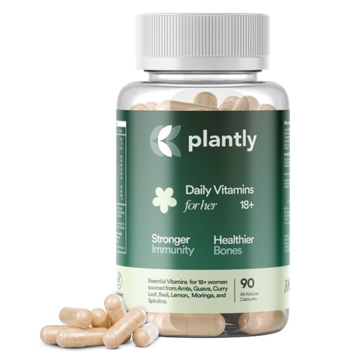[BRSREHA3BYPWO2DB] Women’s Multivitamin 18+ | 90 Veg Capsules | 100% Plant-Based, Natural Vitamins for Immunity, Hormonal Balance, Energy, and Bone Health | With Amla, Guava Leaf, Shatavari & Biotin (90 Capsules)