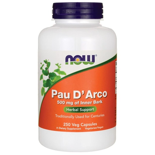 [BRSWIY32BQOAKEQ3] Now Foods Pau D' Arco, 250 Caps 500 mg