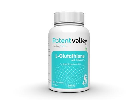 [BRSRA2QPBF7B6FD4] L Glutathione 800mg Capsules - Skin Brightening Supplement for Men & Women - Enhanced with Vitamin C and Grape Seed Extract - 60 Capsules