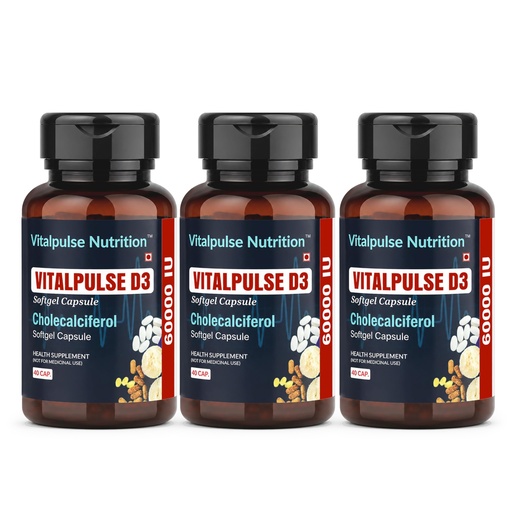 [BRSRGAINAQPQ4FI7] Vitamin D3 60000 IU Cholecalciferol Softgel Capsules | High Potency | Bone Strength, Immunity & Joint Health | Gluten & Soy Free | 40 Softgels