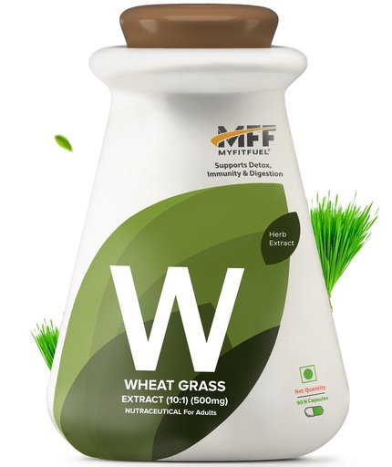 [BRSW2YD3AV6WODI4] MyFitFuel Wheat Grass Extract (10:1, 500mg)- 90 Capsules