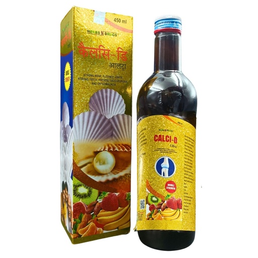 [BRSROAQZBUOQEYDL] Ayurvedic Calci-D Ultra | Vitamin D3 | calcium | 450ml