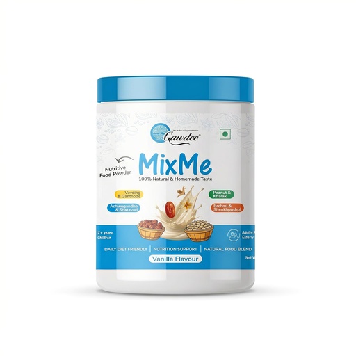 [BRSRGAICOV6AKFL2] Gawdee MixMe Family Nutrition Powder | 400g | Choco Elaichi Vanilla | Nuts Grains Seeds with Jaggery & Dates | No Refined Sugar | Health Drink Mix for Kids (2+) Adults Seniors | Daily Energy Supplement