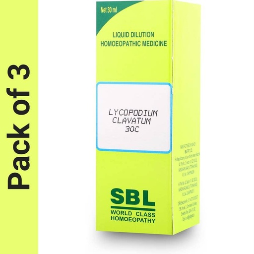 [BRSRMBT5CENBSFD7] SBL Lycopodium Clavatum 30C Liquid (3 x 30g)