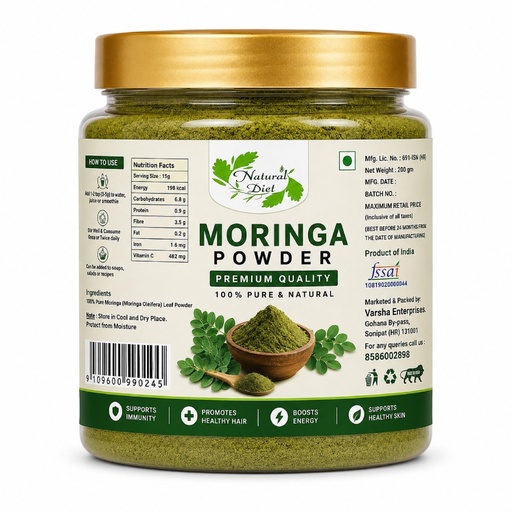 [BRSRYZYKO56R6EY6] Ayurvedic Moringa Powder (200gm)