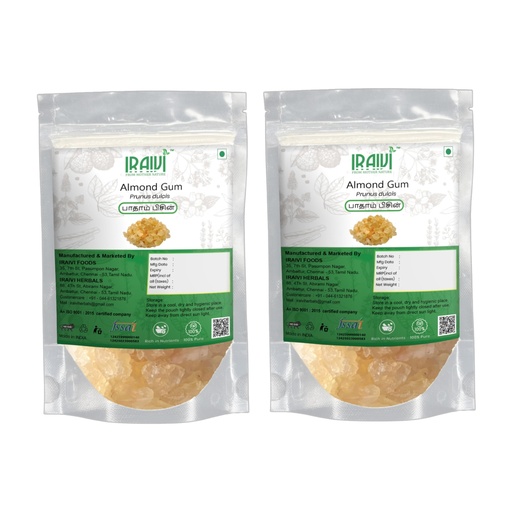 [BRSREGAECAFAEHI3] RAIVI Premium Badam Pisin-200g | Almond Gum | Gond Katira| Natural Plant-Based Collagen | Cooling & Rejuvenating Edible Resin | Rich in Fiber | Supports Skin Glow & Digestion