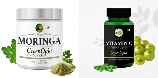 [BRSRYFQZBF6BQ33O] Moringa Oleifera Powder Vitamin C Wellness Daily Vitality |60 CAPSULES