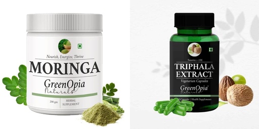 [BRSRYFQZAFYAG3LH] Moringa Oleifera Powder Triphala Wellness Daily Vitality |60 CAPSULES