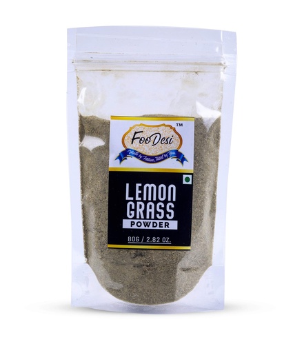 [BRSWYAAHCIDWEDL5] FOODESI Lemon Grass powder 80 Gm