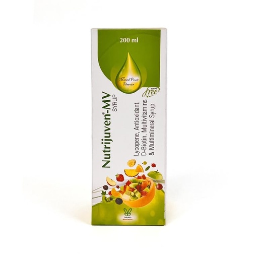 [BRSRGFT6BYCQK3DG] I MV Syrup I Lycopene I Antioxidant I Multivitamins I Multimineral Syrup I Free Sugar I Mixed Fruit Flavour I 200 ML I Pack of 1