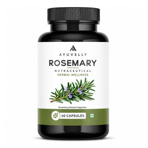 [BRSRYGQBB54BGG3Z] Rosemary Extract Capsules | Veg Capsules | Herbal Nutritional Supplement for Daily Wellness | 500 mg | 60 Capsules