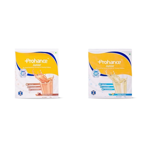 [BRSREGDRPN6QYDL3] Prohance Junior - 200 gm flavour combo Vanilla and Chocolate