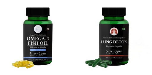[BRSRYFAHBF6QGA3P] Fish Oil Double Strength Lung Detox Wellness Daily Vitality 60 CAPSULES