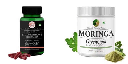 [BRSRYFQZAUHGMG35] L Glutathione Reduced Moringa Oleifera Powder Wellness Daily Vitality |60 CAPSULES