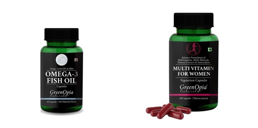 [BRSRYFQZCEPQ22YZ] Fish Oil Multivitamins For Women Wellness Daily Vitality |60 CAPSULES