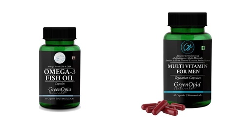 [BRSRYFQZCMDWKE3J] Fish Oil Multivitamins For Men Wellness Daily Vitality |60 CAPSULES