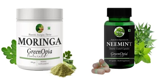 [BRSRYFQZB4JQYCY6] Moringa Oleifera Powder Neemint Oil Wellness Daily Vitality |60 CAPSULES