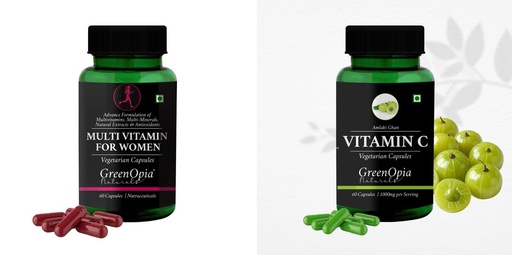 [BRSRYFQZB56Q4FLH] Multivitamins For Women Vitamin C Wellness Daily Vitality |60 CAPSULES