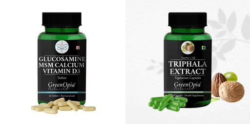 [BRSRYFQZBAPRYDIY] Glucosamine Msm Tablets Triphala Wellness Daily Vitality |60 CAPSULES
