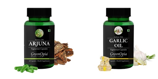 [BRSRYFQZBEMWED3A] Arjuna Garlic Oil Wellness Daily Vitality |60 CAPSULES