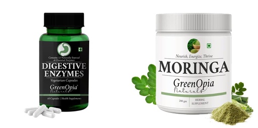 [BRSRYFQZA4JWEEI3] Digestive Enzymes Moringa Oleifera Powder Wellness Daily Vitality |60 CAPSULES