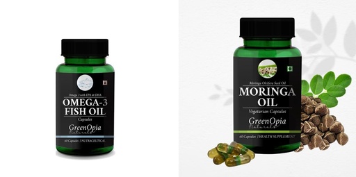 [BRSRYFQZAEHBU3LK] Fish Oil Moringa Seed Wellness Daily Vitality |60 CAPSULES