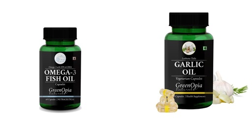 [BRSRYFQZOQFGKFA3] Fish Oil Garlic Wellness Daily Vitality |60 CAPSULES