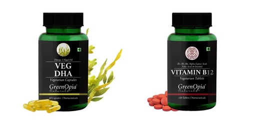[BRSRYFQZAR6W2G3G] Veg Dha Vitamin B12 Tablets Wellness Daily Vitality |60 CAPSULES
