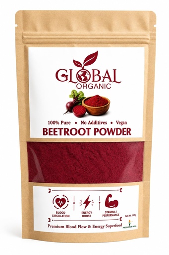 [BRSRGCAKAV4AA3Y6] Beetroot Powder | 100% Pure & Natural | for Juice, Skin, Hair & Hemoglobin Support | No Additives | Superfood Powder | 150g