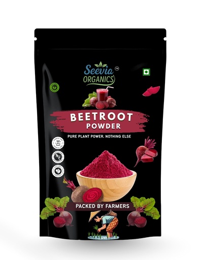 [BRSRYZAOPJ5BU3IU] Seevia Organics Beetroot Powder 200Gm | Pure Natural Plant Based Superfood | for Immunity and Energy | Vegan No Additives | Farm Fresh Beet Root Supplement