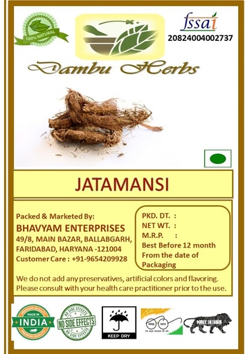 [BRSRGFT3OEPGEHIZ] Dambu Herbs - JATAMANSI - 100 Gm, Nardostachys Jatamansi