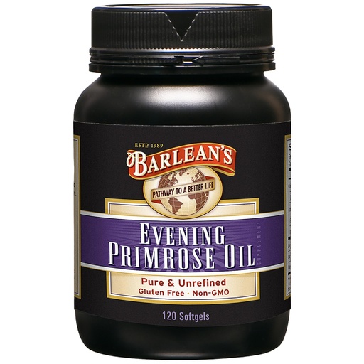 [BRSWIYTQAYOWAE3M] Barlean's Evening Primrose Oil Capsules, GLA Supplement for Men and Women, Healthy Skin, Immune Support and Bone Strength 1300mg Softgels, 120 Count