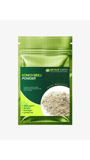 [BRSRAGA2AUPWMD3P] Konch Beej Powder 100g | Pure Mucuna Pruriens for Energy, Mood Enhancement, and Overall Wellness | Ayurvedic Herbal Supplement