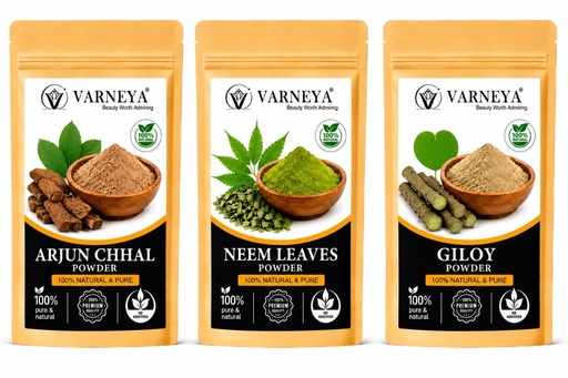 [BRSRYZYKBV6RE3L3] Pure Ayurvedic Herbal Powder Combo | Moringa & Neem