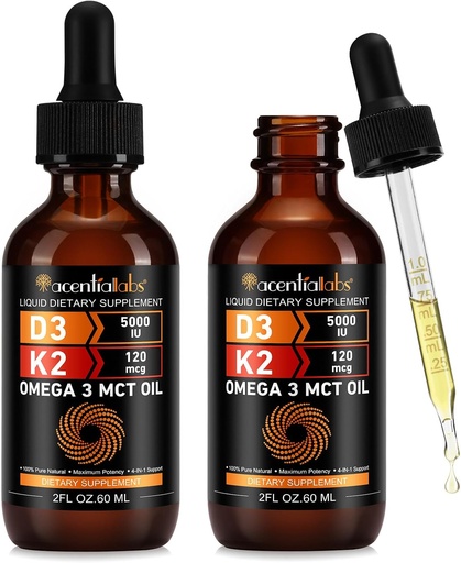 [BRSRAAQBBEAQOE3Z] Liquid Vitamin D3 K2,Vitamin D Drops,Vitamin D3 K2,Liquid Vitamin D,Vitamin D Liquid,Organic Vitamin D,D3 K2 Vitamin Supplement,Vitamin D3 and K2,D3 K2 Vitamin Supplement(2pack)
